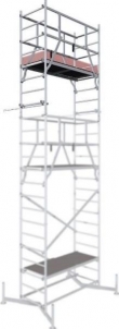 Profesionalūs Statybiniai aliuminiai Pastoliai ClimTec Komplekto 1 aukštas Darbinis aukštis 5.00 m (Bazinis + 1 aukštas) Ladder
