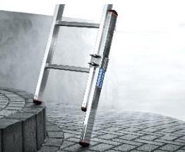 KRAUSE kopėčių kojos prailginimo elementas. Naudojama kai kopėčių kojos remiasi ant skirtingo aukščio paviršių. (Laiptai, bordiūras ir kt.) 