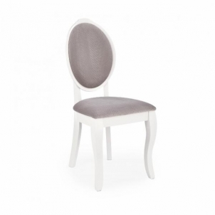 Medinė kėdė VELO balta / pilka Valgomojo kėdės