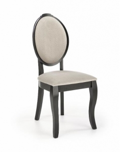 Medinė kėdė VELO juodos / smėlio spalvos Valgomojo kėdės