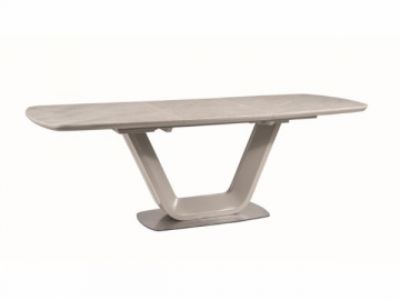 Valgomojo stalas išskleidžiamas Armani pilkas marmuras 160x90(220) Valgomojo stalai