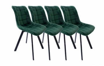 Žalios valgomojo kėdės BaBa (komplektas - 4 vnt.) Valgomojo kėdės