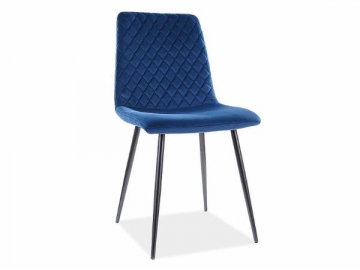 Dining chair Irys Velvet blue 