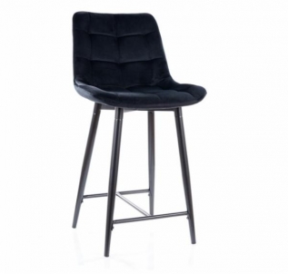 Bar chair Chic H-2 Velvet black 