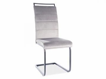 Valgomojo Chair H-441 aksomas pilka 