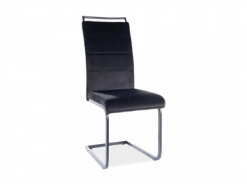 Valgomojo Krēsls H-441 aksomas juoda Ēdamistabas krēsli