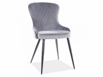 Dining chair Lotus Velvet grey Dining chairs