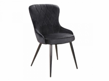 Valgomojo kėdė Lotus Velvet juoda Valgomojo kėdės