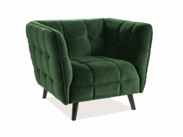 Fotelis Castello 1 aksomas tamsiai žalia Foteliai ir pufai