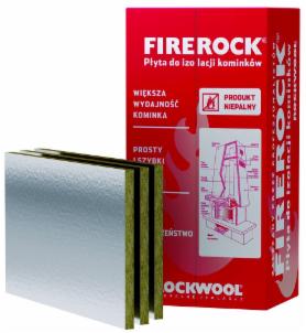 Akmens vata Rockwool FIREROCK 1000x600x30 Židinių izoliacijos sistema (pak. 6,0 kv.m) Akmens vata techninei izoliacijai