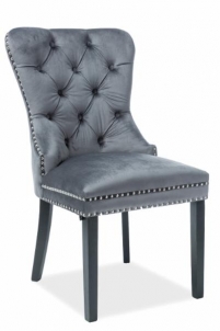 Dining chair August Velvet grey Dining chairs