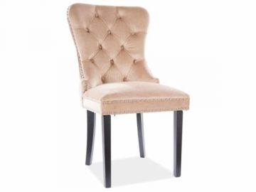 Dining chair August Velvet sand Dining chairs