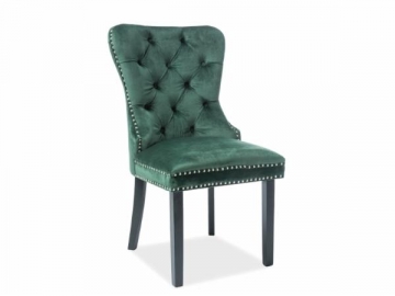 Dining chair August Velvet green Dining chairs