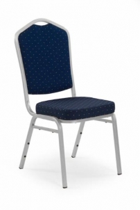 Dining chair K66 blue / silver 
