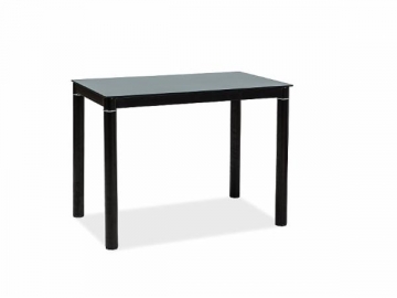 Valgomojo stalas Galant 100x60 melns Ēdamistabas galdi
