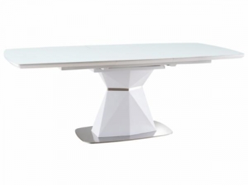 Valgomojo stalas išskleidžiamas Cortez balta matinė 160(210)x90 Valgomojo stalai