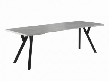 Valgomojo stalas MERLIN betonas/juoda 