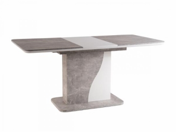 Valgomojo stalas Syriusz betonas / balta matinė 