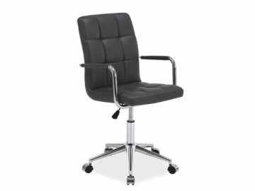 Biuro kėdė darbuotojui Q-022 eko oda pilka 
