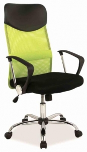 Biuro kėdė darbuotojui Q-025 žalia/juoda Biroja krēsli, datorkrēsli