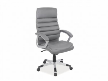 Biuro kėdė vadovui Q-087 eko oda pilka Biuro kėdės