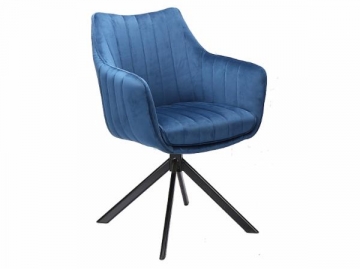 Valgomojo kėdė Azalia aksomas tamsiai mėlyna 