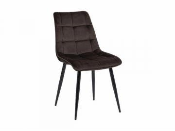 Valgomojo kėdė Chic velvetas tamsiai ruda Ēdamistabas krēsli