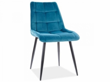 Chair Chic Velvet turquoise Dining chairs