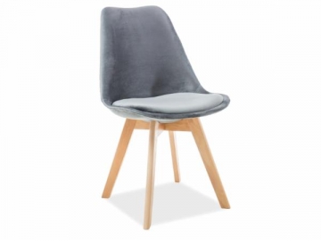 Valgomojo kėdė Dior bukas pilka Ēdamistabas krēsli