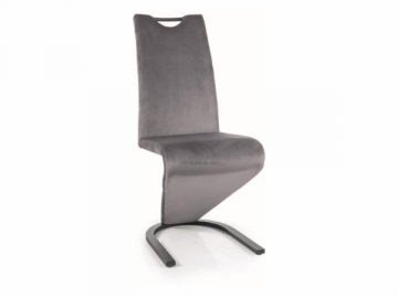 Chair H-090 Velvet grey Dining chairs