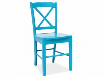 Medinė kėdė CD-56 žydra Valgomojo kėdės