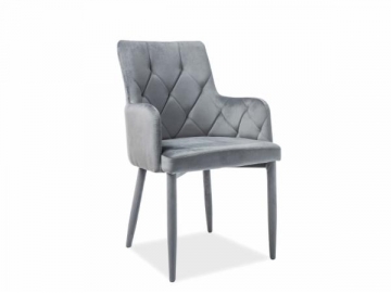 Chair Ricardo Velvet grey 