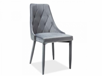 Valgomojo kėdė Trix aksomas pilka 