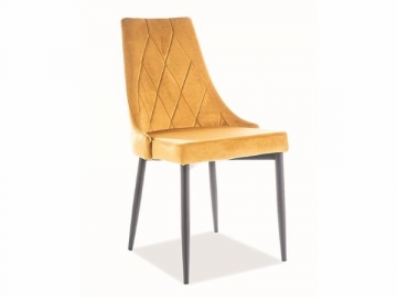 Chair Trix B Velvet curry Dining chairs