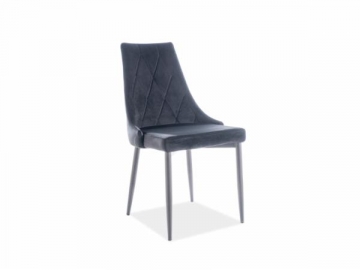 Dining chair Trix B Velvet black 