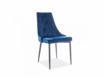 Valgomojo kėdė Trix B aksomas tamsiai zils Ēdamistabas krēsli