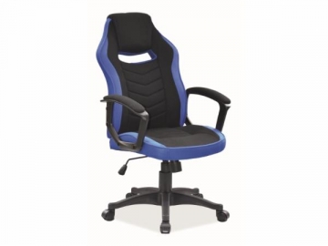 Žaidimų kėdė Camaro juoda/mėlyna Kėdės vaikams