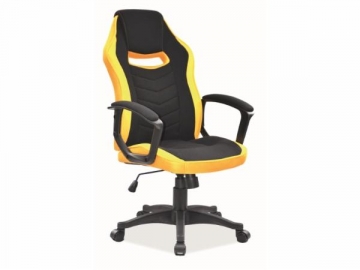 Žaidimų kėdė Camaro juoda/geltona 