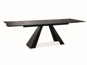 Valgomojo stalas Salvadore juodas matinis 160(240)x90 prailginamas Valgomojo stalai