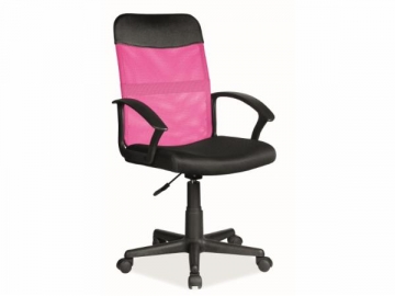 Biuro kėdė Q-702 rožinė/juoda 