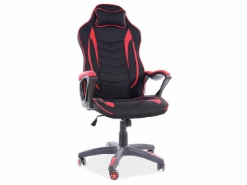 Biuro kėdė Zenvo juoda/raudona Biroja krēsli, datorkrēsli