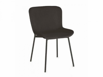 Dining chair Colby Velvet black Dining chairs