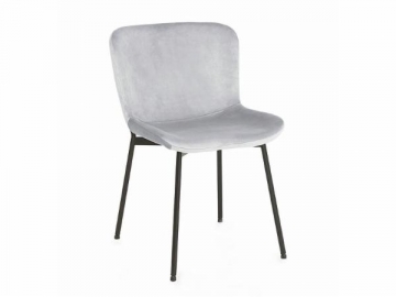 Dining chair Colby Velvet light grey Dining chairs