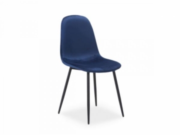 Valgomojo kėdė Fox aksomas tamsiai mėlyna Valgomojo kėdės