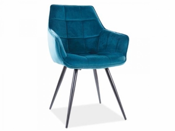 Chair Lilia Velvet turquoise Dining chairs