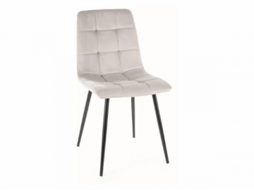 Chair Mila Velvet light grey 