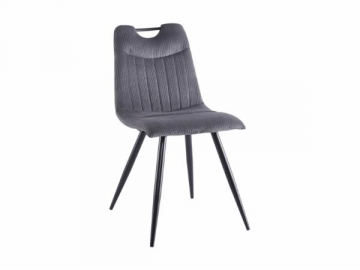 Dining chair Orfe Sztruks grey 