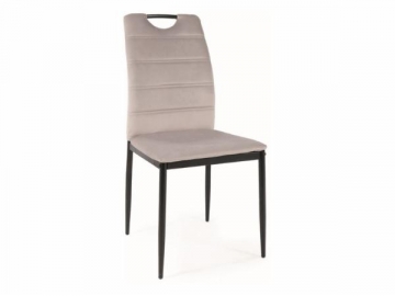Chair Rip Velvet light grey 