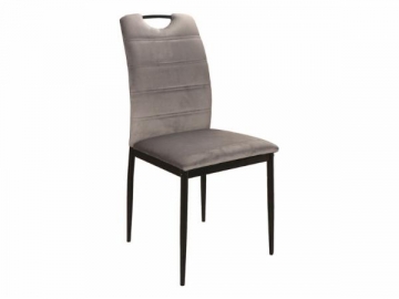 Chair Rip Velvet grey Dining chairs