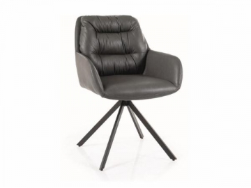 Dining chair Spello eco leather grey 